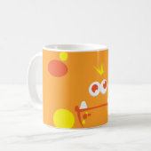 Mok Oranje monster Face (Voorkant links)