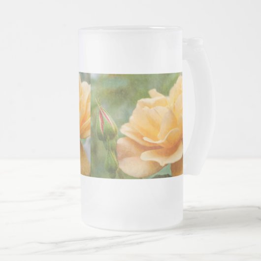 Mok Oranje Roos schildklierglas (Voorkant rechts)