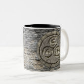 Mok, oud wereldgodsdienstontwerp tweekleurige koffiemok (Voorkant rechts)