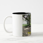 Mok oude groene tractor koffie (Links)