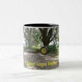 Mok oude groene tractor koffie (Center)