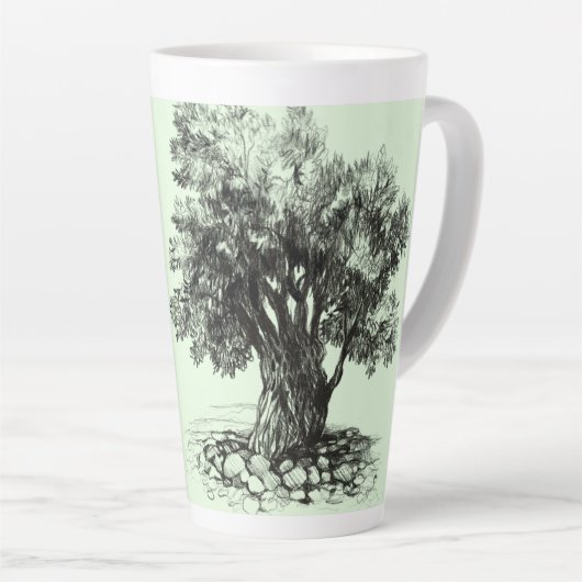 Mok oude olijfboomkoffie (Rechterhoek)