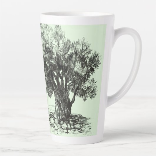 Mok oude olijfboomkoffie (Rechts)