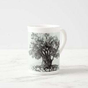 Mok oude olijfboomkoffie