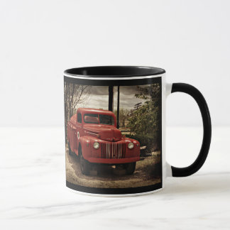 Mok oude Red Firetruck koffie