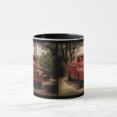 Mok oude Red Firetruck koffie (Midden)