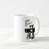 Mok oude schoolloopnaaimachine (Voorkant rechts)