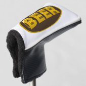 Mok Ovaal bier Golfheadcover (3/4 voorkant)