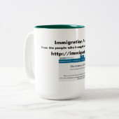 Mok over de hervorming van het immigratiebeleid (Voorkant links)