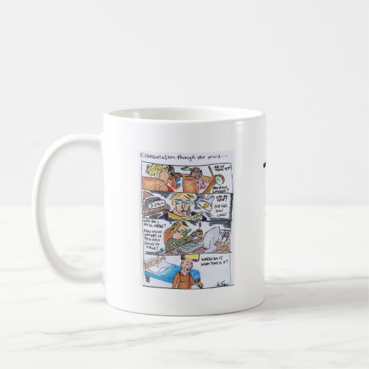 Mok over het bestaan van Pitchfork in Johann Tienh (Links)