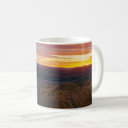 Mok Ozark Mountains Autumn Sunset Coffee (Voorkant rechts)