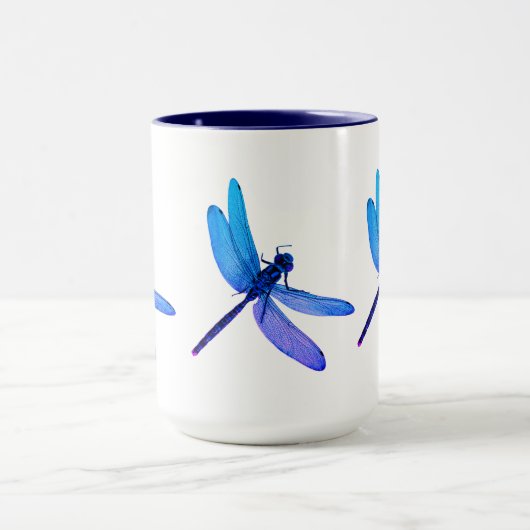 Mok Paars/blauwe dragonfly Combo Mok (Midden)