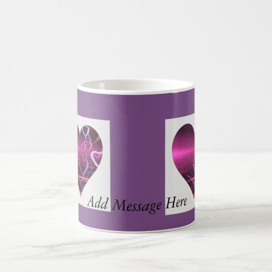 Mok Paars hart aanpassen (Center)