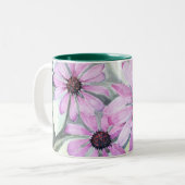 Mok Paarse Coneflowers (Voorkant links)