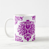 Mok Paarse Elegant Damask Coffee (Links)