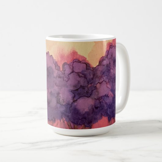 Mok Paarse en Oranje bomen (Voorkant rechts)