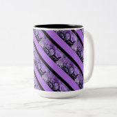 Mok Paarse en zwarte strips (Voorkant rechts)