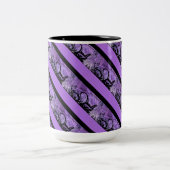 Mok Paarse en zwarte strips (Center)