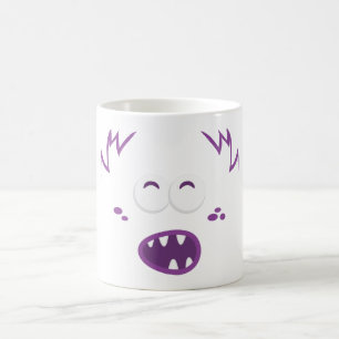 Mok Paarse Monster Face