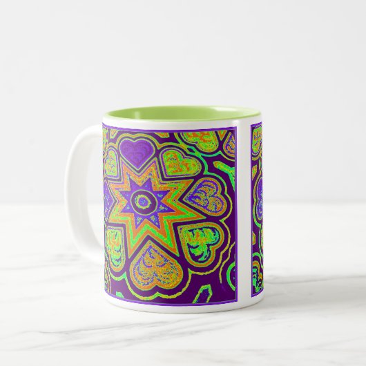 mok "Paarse passie" (Voorkant links)