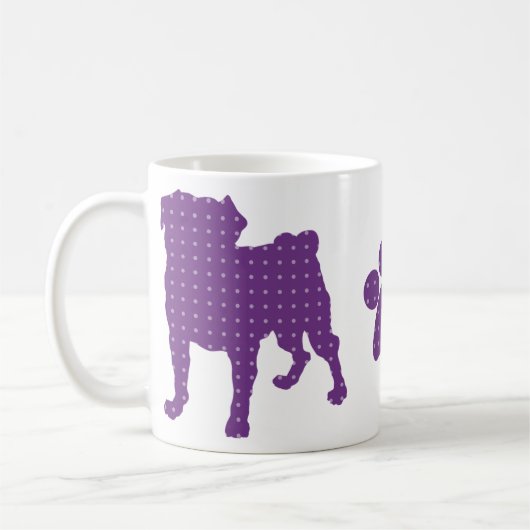 Mok Paarse pugs en poten (Links)