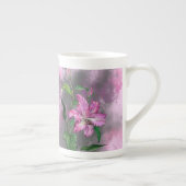 Mok Paarse roze Lily Flowers - Schilderen (Rechts)