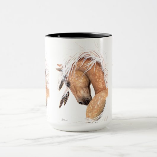 Mok Palomino Horse door Bihrle (Midden)