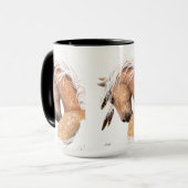 Mok Palomino Horse door Bihrle (Voorkant links)