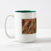 Mok, Parrots Galore Tweekleurige Koffiemok (Links)