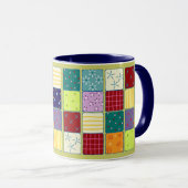 Mok patchwork-mozaïekpatroon bevestigen (Voorkant rechts)