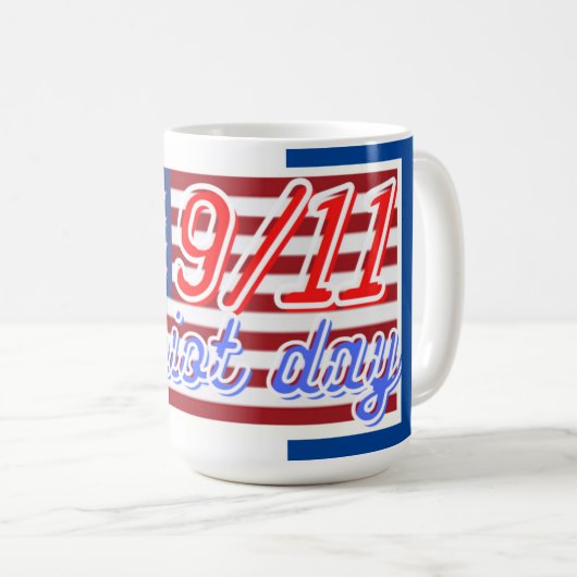mok "PATRIOT DAY" koffie (Voorkant rechts)