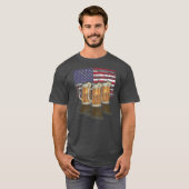 Mok patriottische bieren 4 juli American Beer T-shirt (Voorkant volledig)