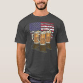 Mok patriottische bieren 4 juli American Beer T-shirt (Voorkant)