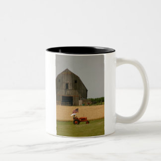 Mok patriottische tractor