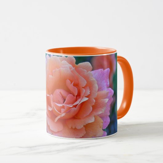 mok "PEACH & PINK ROSE" (Voorkant rechts)