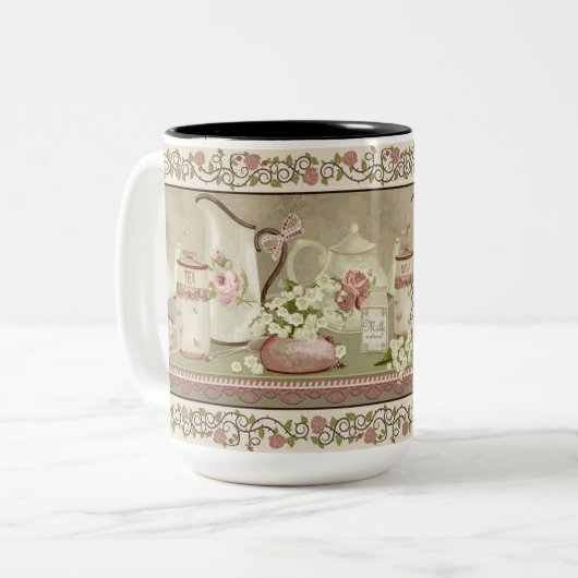 Mok  pekelthee & Rozen (Voorkant links)