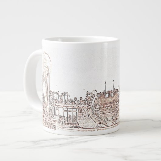 Mok - Pelikanen op papier (Links)