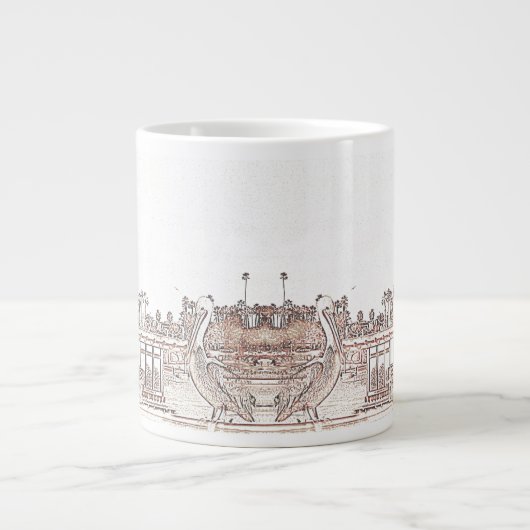 Mok - Pelikanen op papier (Voorkant)