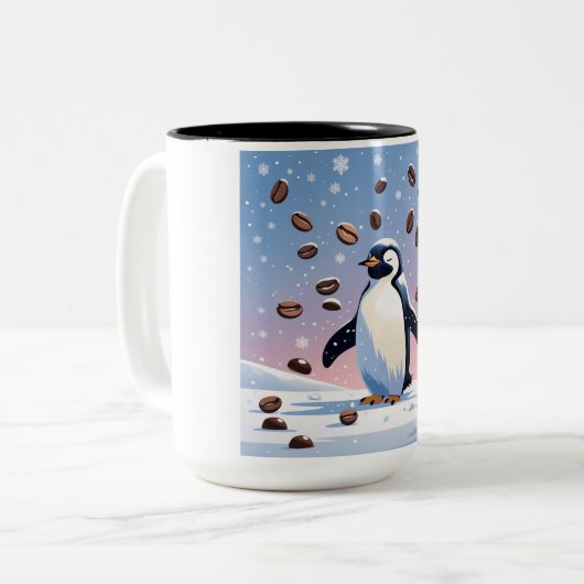 Mok Penguin Coffee (Voorkant links)