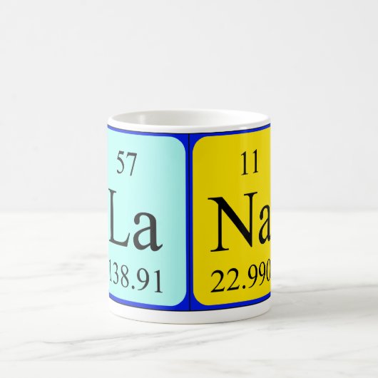 Mok periodieke tabelnaam Lana (Center)