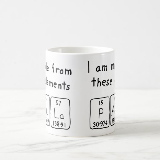 Mok periodieke tabelnaam Paula (Center)