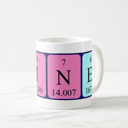 Mok periodieke tabelnaam Reiner (Voorkant rechts)