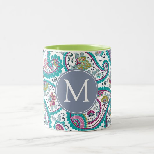 Mok Persian Boteh Paisley Pattern Monogram (Center)