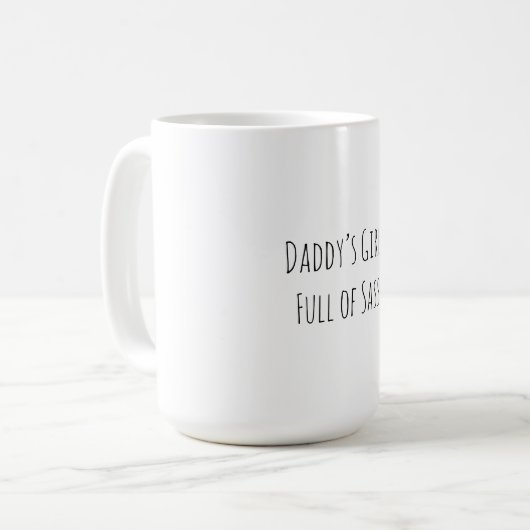 Mok persoonlijke naam koffie (Voorkant links)