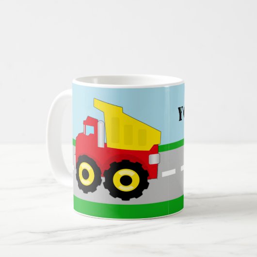 Mok persoonlijke naam van Tjoch Tumpil Truck (Voorkant links)