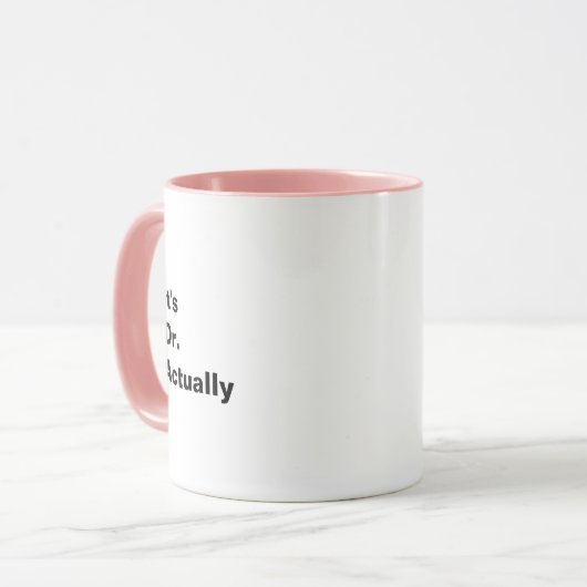 Mok PHD afstudeercadeau (Voorkant links)