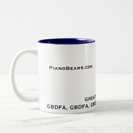 Mok Piano-Beren voor Piano-Kinderen (Links)