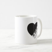 Mok Piano Heart Coffee (Voorkant rechts)