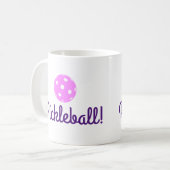 Mok Pickleball Coffee (roze en Paars) (Voorkant links)