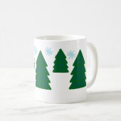 Mok - Pijnbomen met sneeuwvlokken (Voorkant rechts)